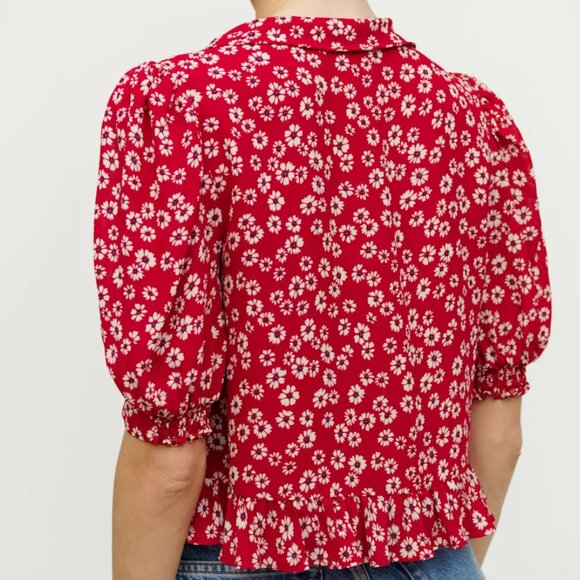 Reformation Sloane Top (NWT) Size Small 3/4 sleeve - Picture 3 of 8